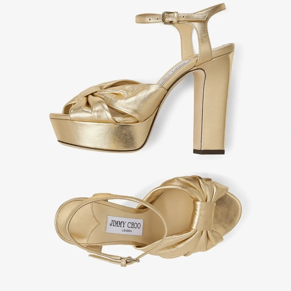 Jimmy Choo Heloise Platform Heel Sandals - Picture 7 of 16